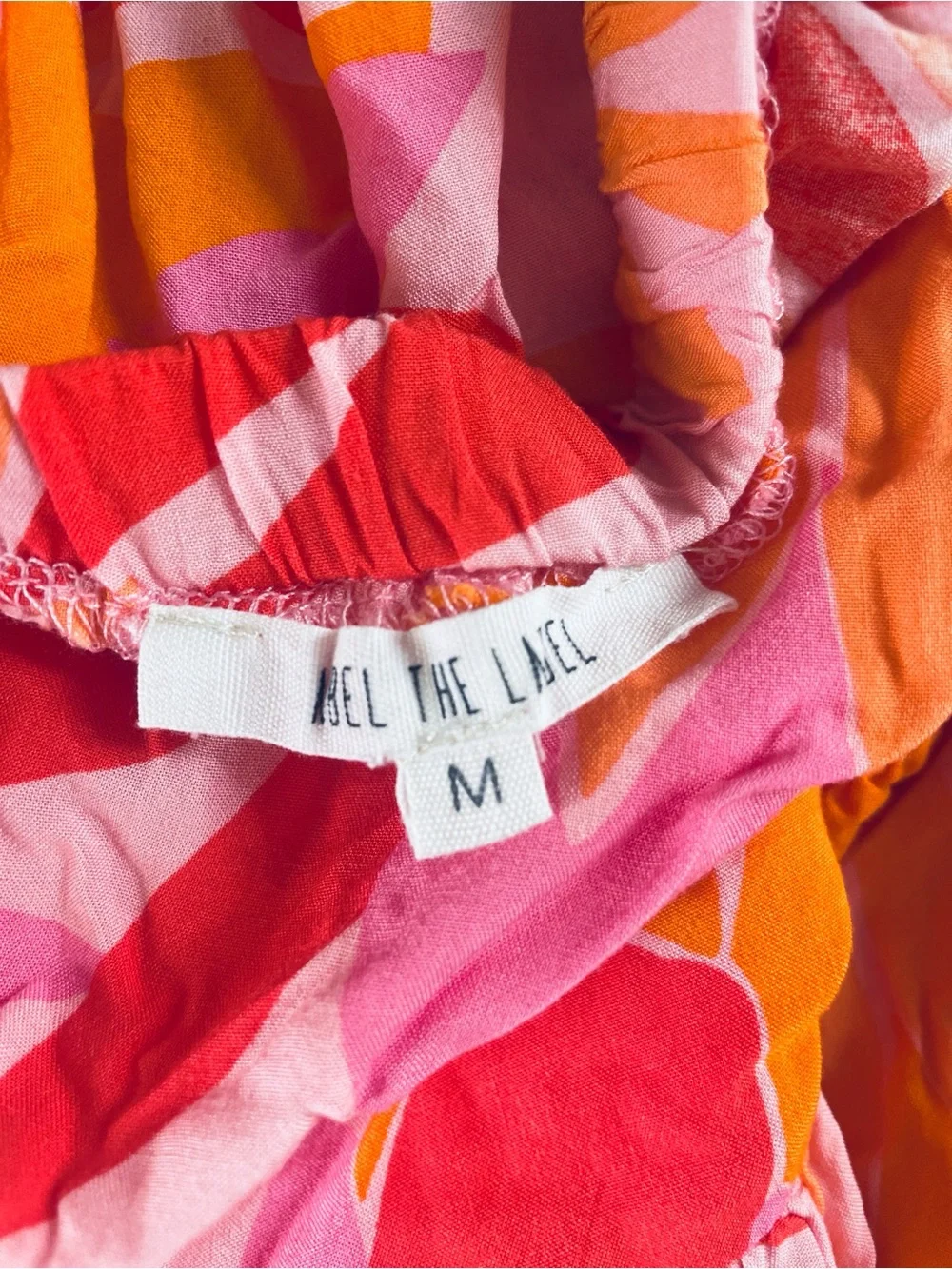 Anthropologie Abel the Label Bright Pink Orange Floral Rumi Maxi Skirt Medium